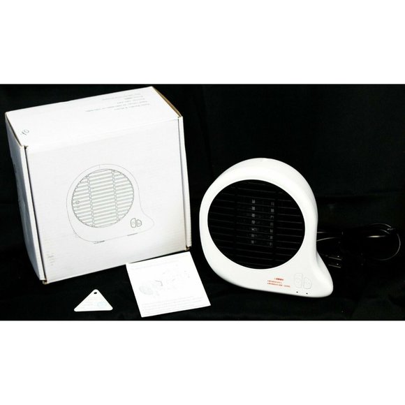 2-n-1 White Fan Space Heater and Air Purifier Small Portable Air Quality Heating - Picture 1 of 12